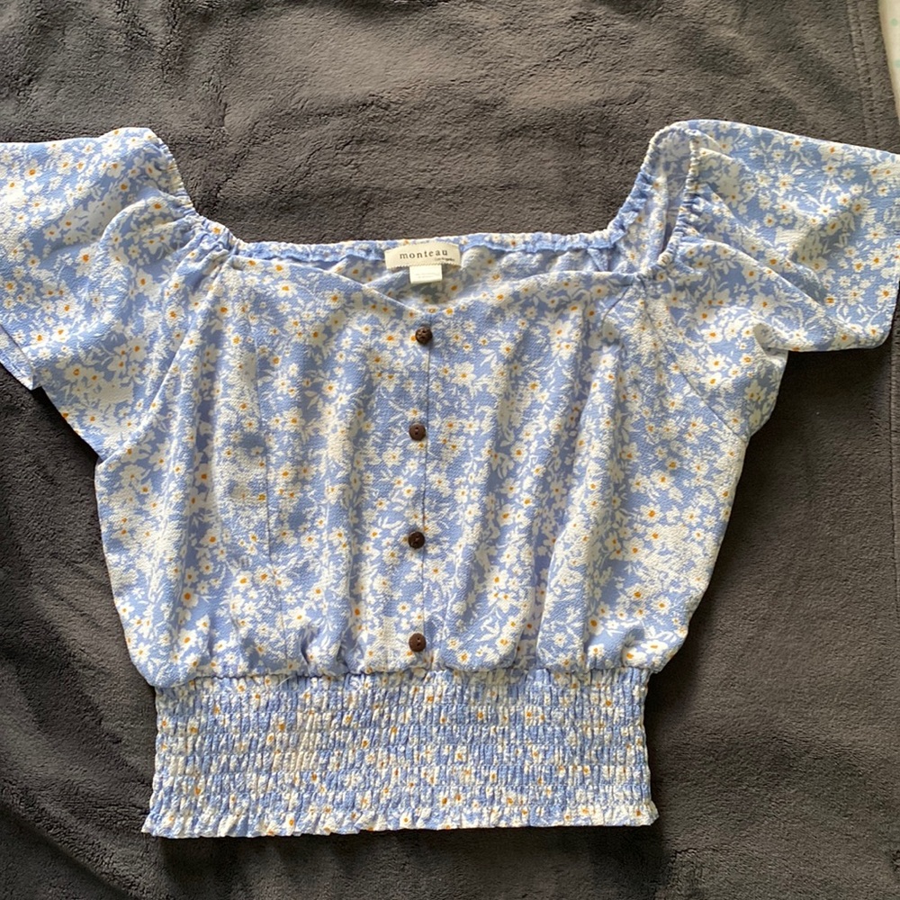 Flower crop top